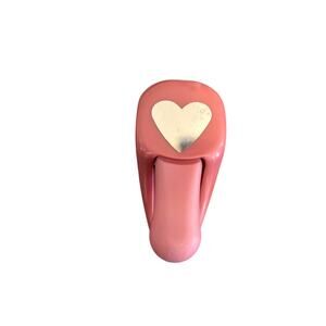 Paper Shapers Heart Punch Whale Tail Pink